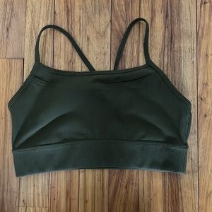 GapFit Blackout Technology Athletic Green Sports Bra - Women's M